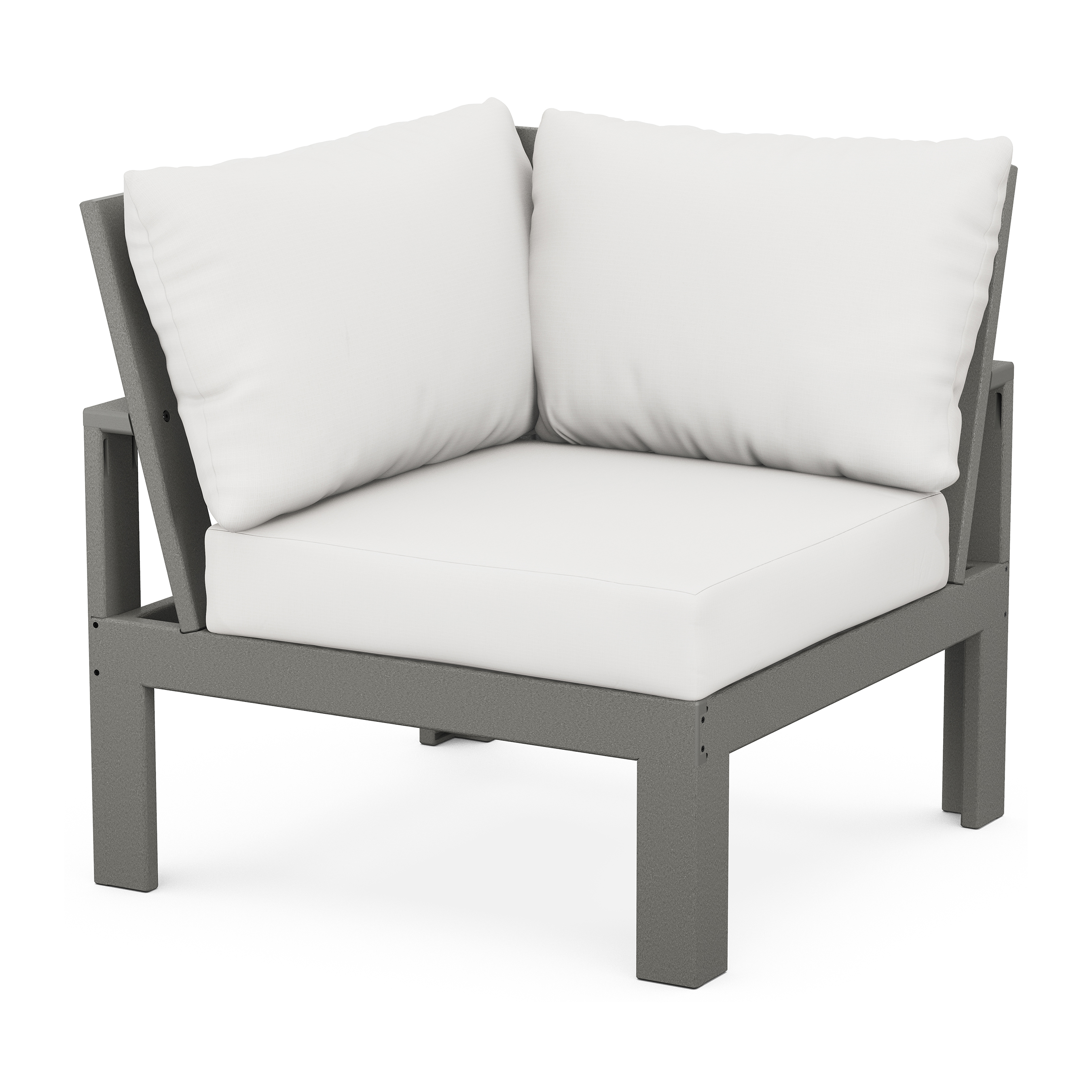 Polywood EDGE 5Piece Modular Outdoor Sectional Sofa AuthenTEAK