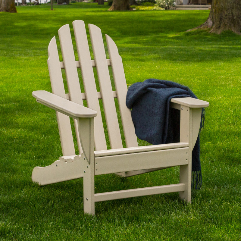 Polywood Classic 3Piece Adirondack Chair Set AuthenTEAK