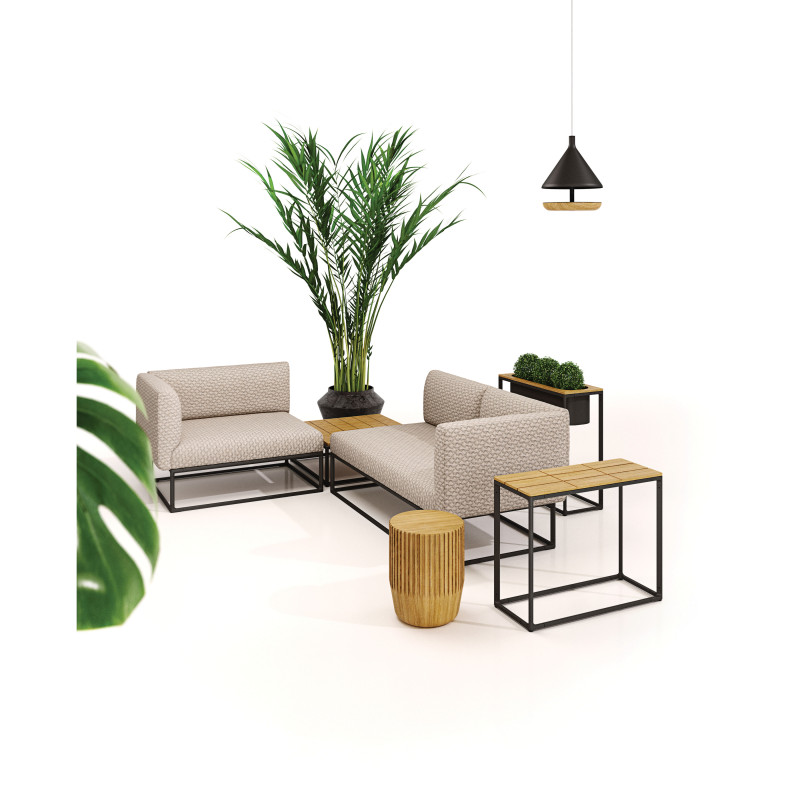 Gloster Maya Upholstered Left End Outdoor Sectional Unit 40" x 30