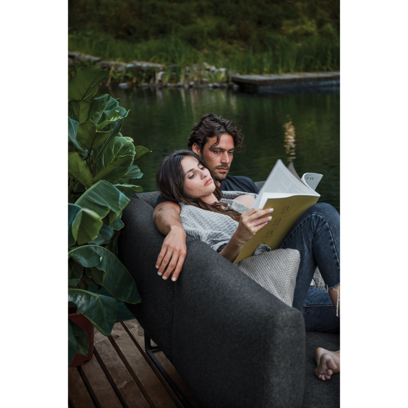 Gloster Maya 60" x 30" Right Chaise Outdoor Sectional Unit AuthenTEAK