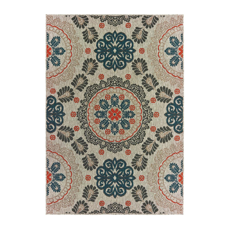 Oriental Weavers Latitude 1903W Indoor/Outdoor Rug AuthenTEAK