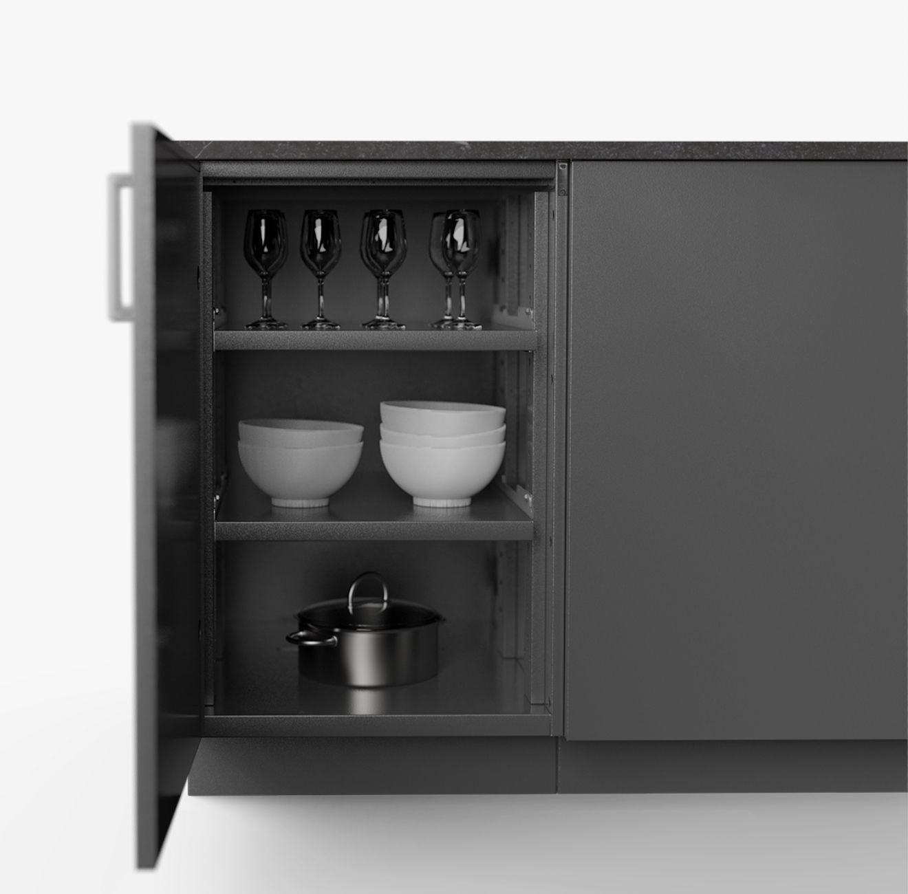 Urban Bonfire Equinox 7.25' Outdoor Kitchen Island | AuthenTEAK