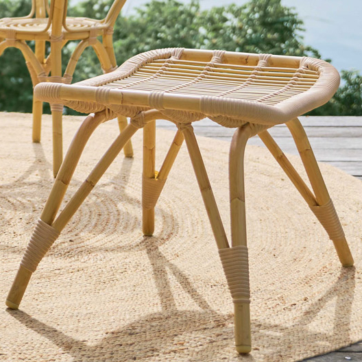 Sika Design Exterior Monet AluRattan Footstool | AuthenTEAK