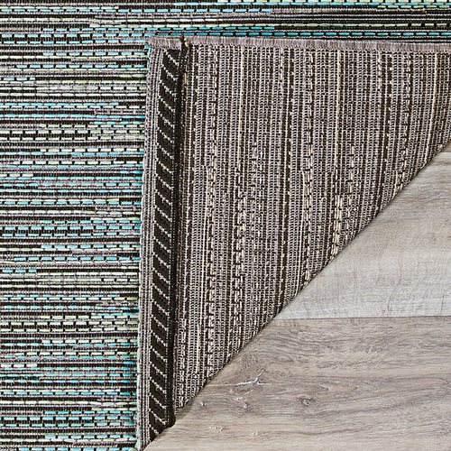 Couristan Monaco Larvotto Blue Multi Indoor/Outdoor Rug | AuthenTEAK