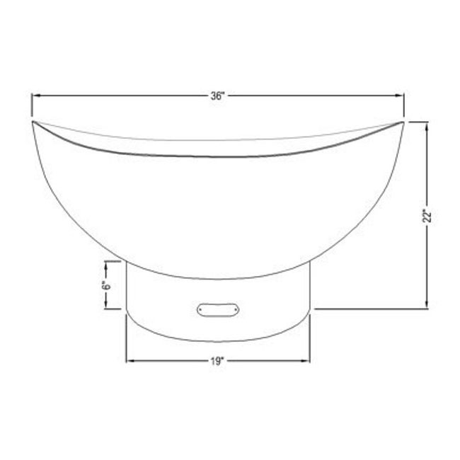 Fire Pit Art Scallops 36" Round Steel Fire Pit AuthenTEAK