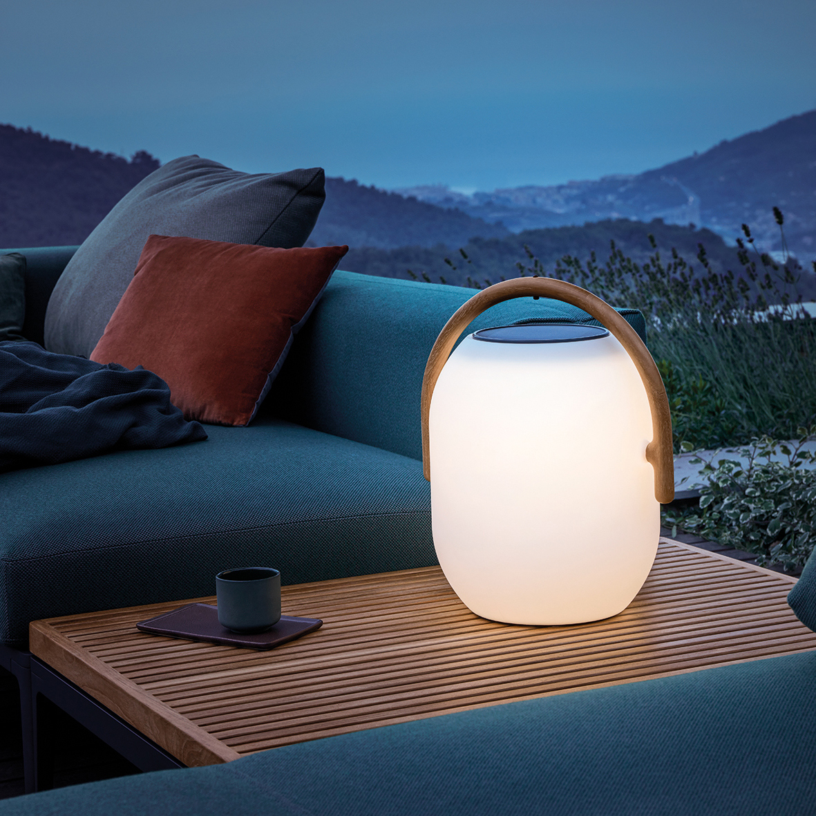 Gloster Ambient Cocoon Solar LED Outdoor Light | AuthenTEAK
