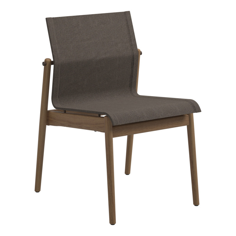 Gloster Sway Stacking Sling Dining Side Chair AuthenTEAK