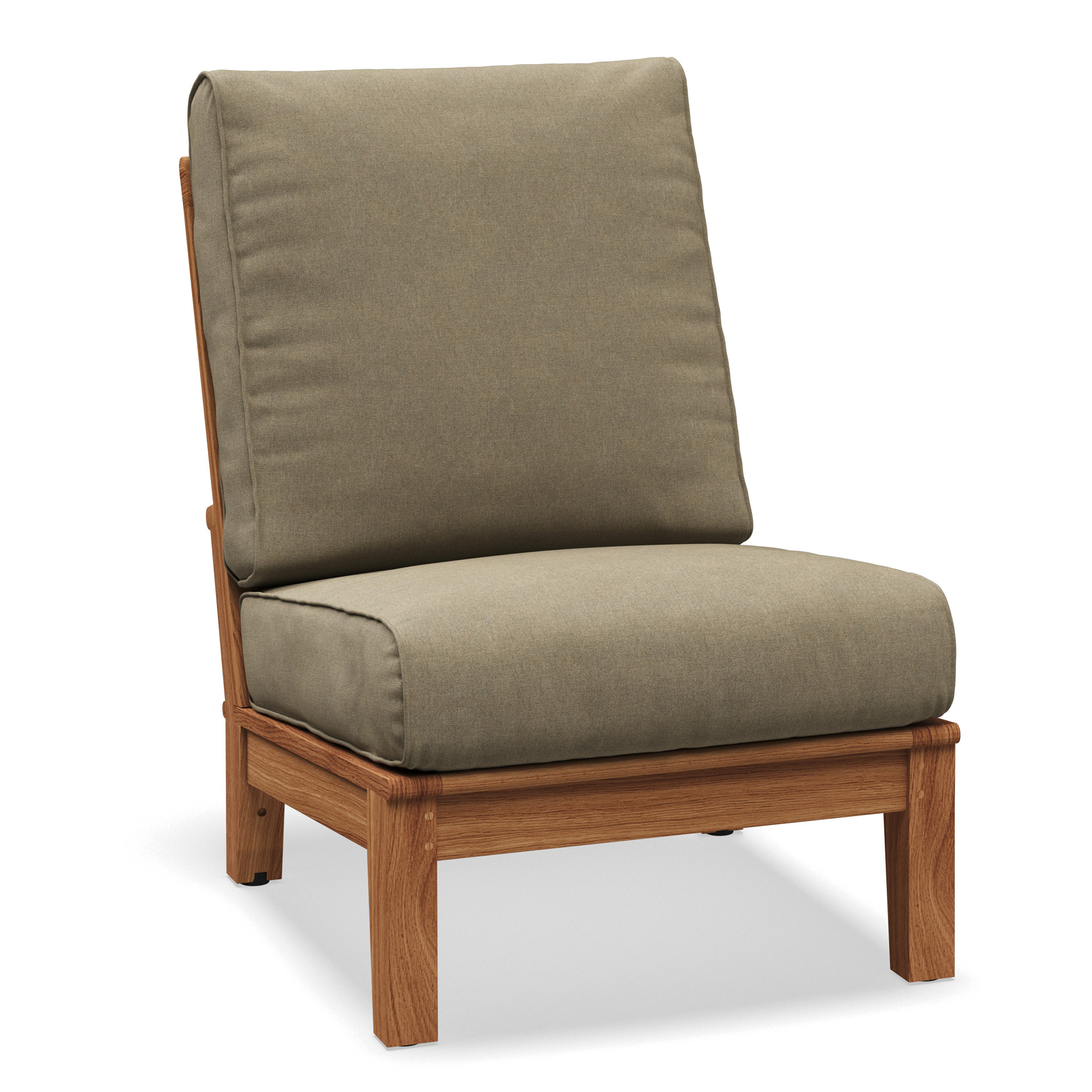 Gloster Ventura Teak Armless Outdoor Sectional Unit AuthenTEAK