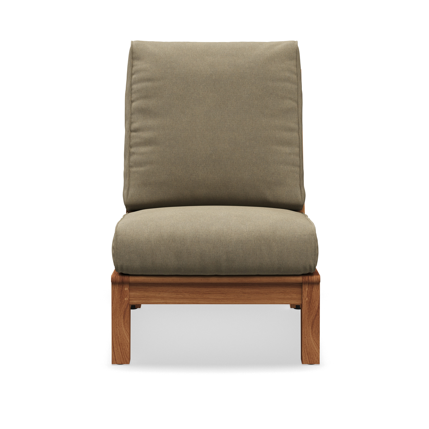 Gloster Ventura Teak Armless Outdoor Sectional Unit AuthenTEAK