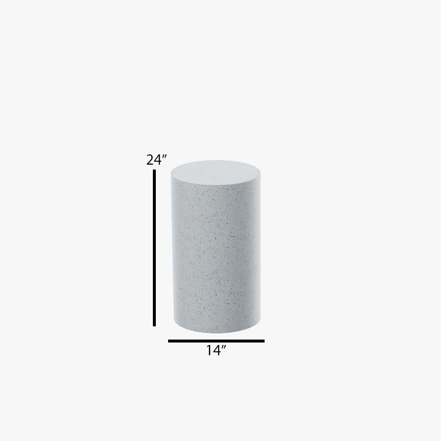 Zachary A. Design Dock 14" x 22" Round Side Table And Stool | AuthenTEAK