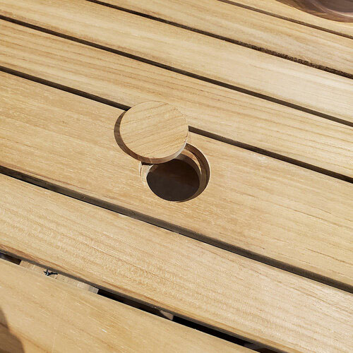 Kingsley Bate Frances 4Seat Round Dining Set AuthenTEAK