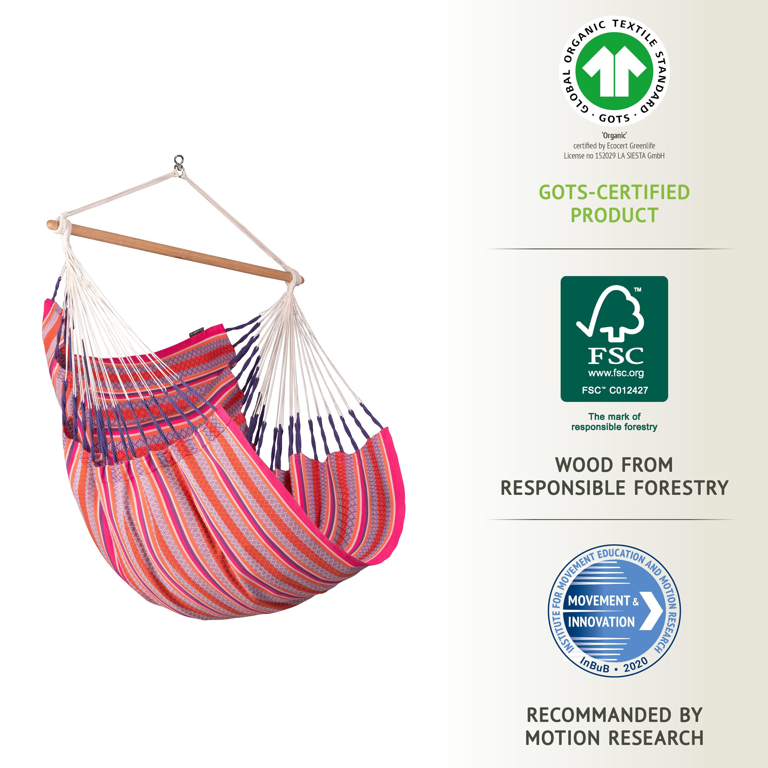 La Siesta Habana Comfort Outdoor Hammock Chair | AuthenTEAK