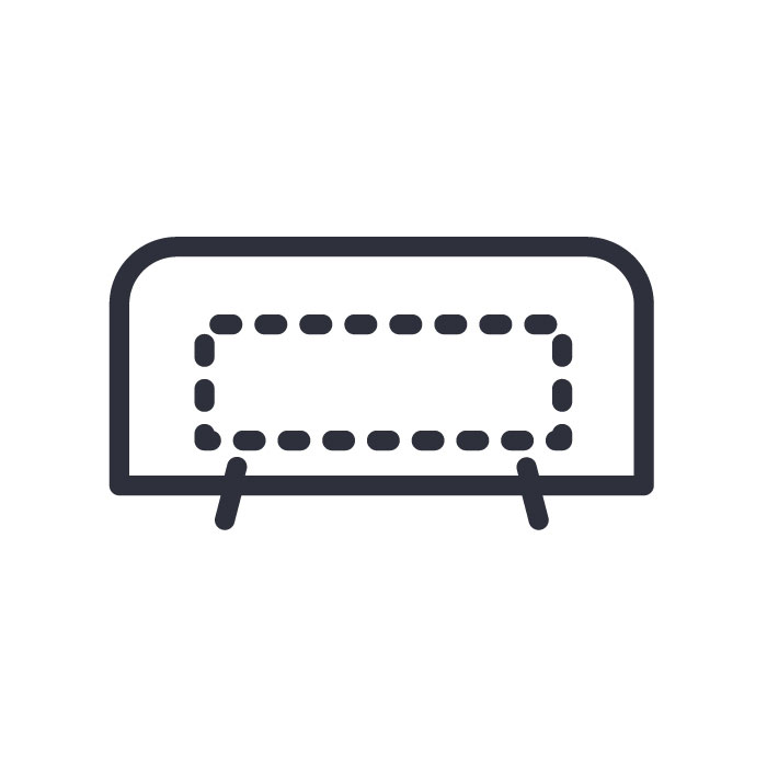 Kingsley Bate 20" Square Ottoman, Side Table, Stool Protective Cover