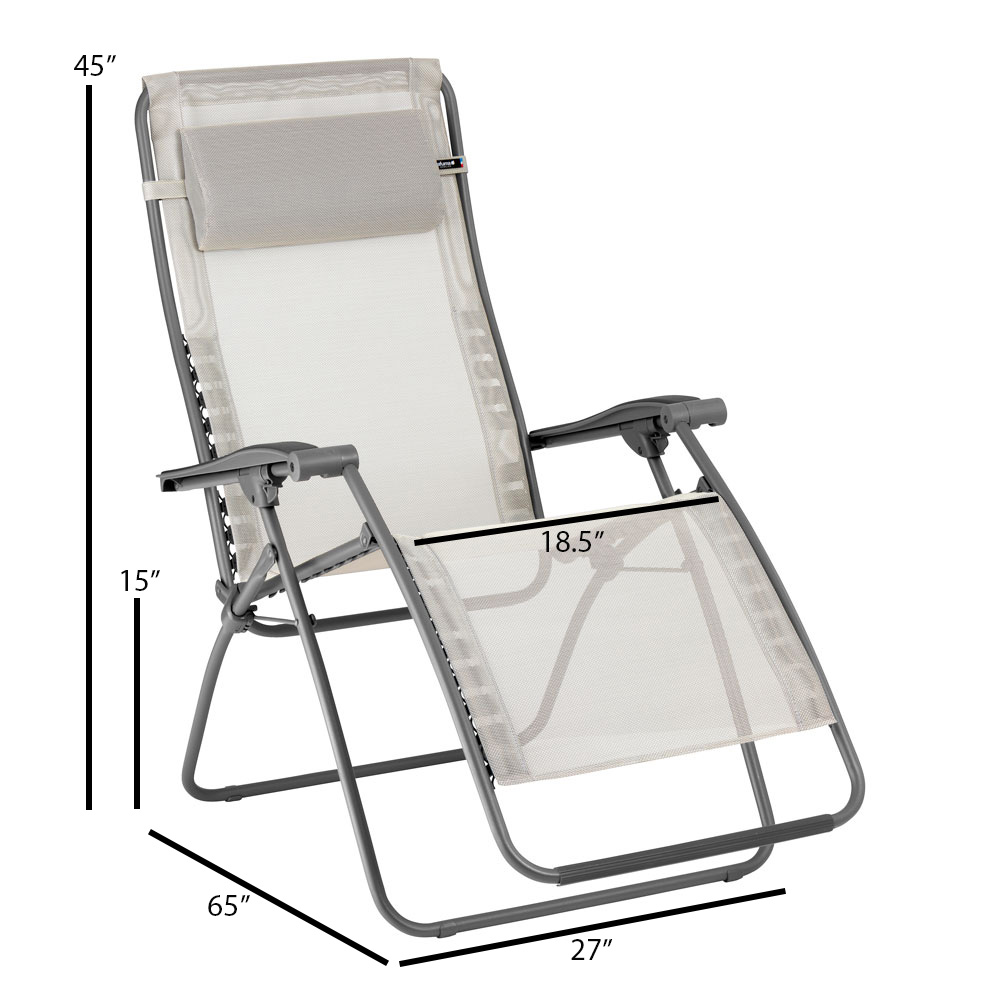 Lafuma Mobilier RSXA Clip Zero Gravity Reclining Steel Armchair