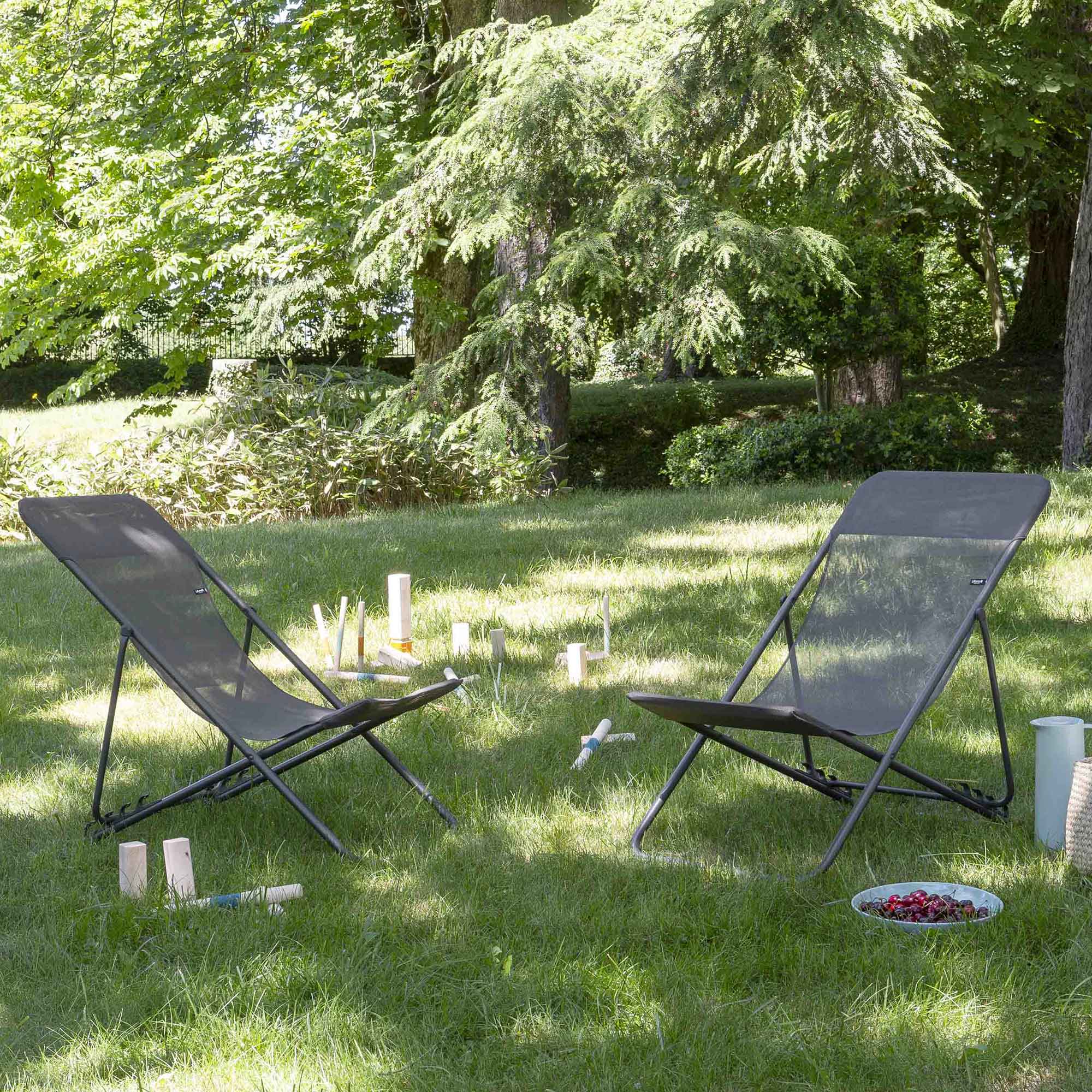 Lafuma Mobilier Maxi Transat Sling Folding Chair - Set of 2