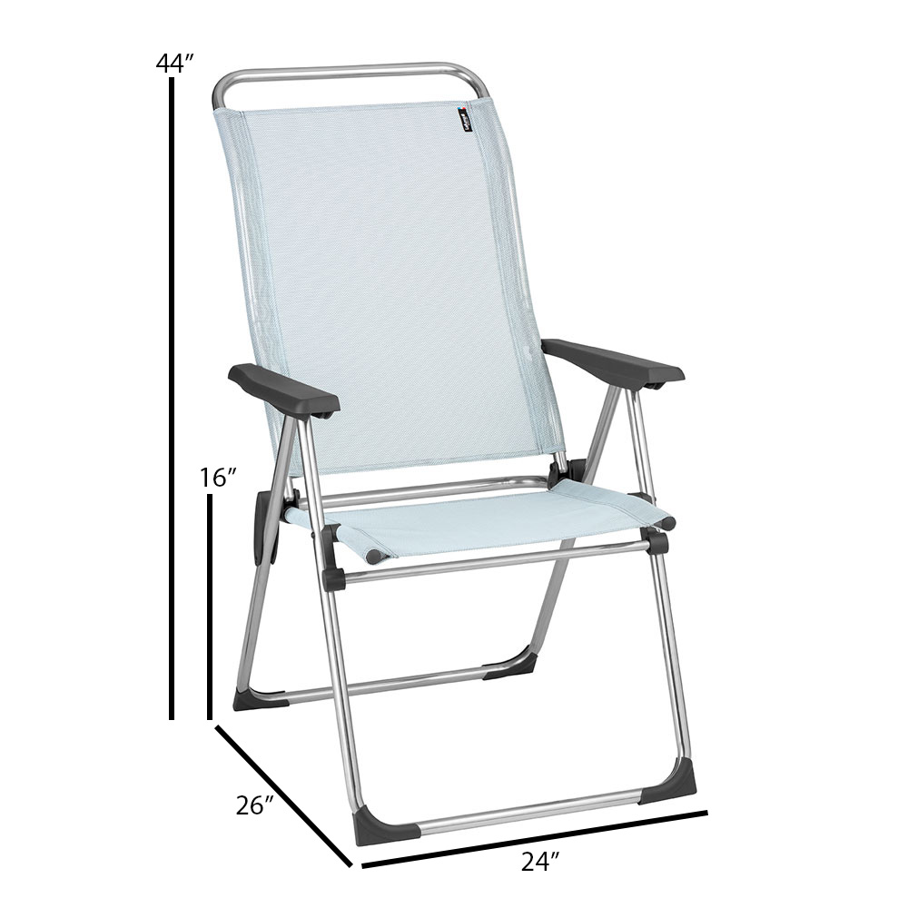 Lafuma Mobilier Alu Cham Reclining Aluminum Armchair | AuthenTEAK