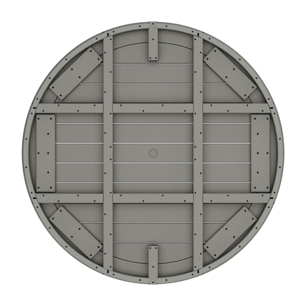 Polywood Nautical Trestle 48" Round Counter Table AuthenTEAK
