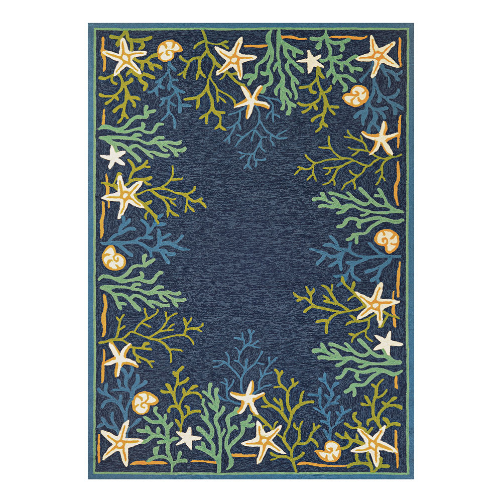 Couristan Outdoor Escape Sea Water Ocean/Aqua Indoor/Outdoor Rug ...