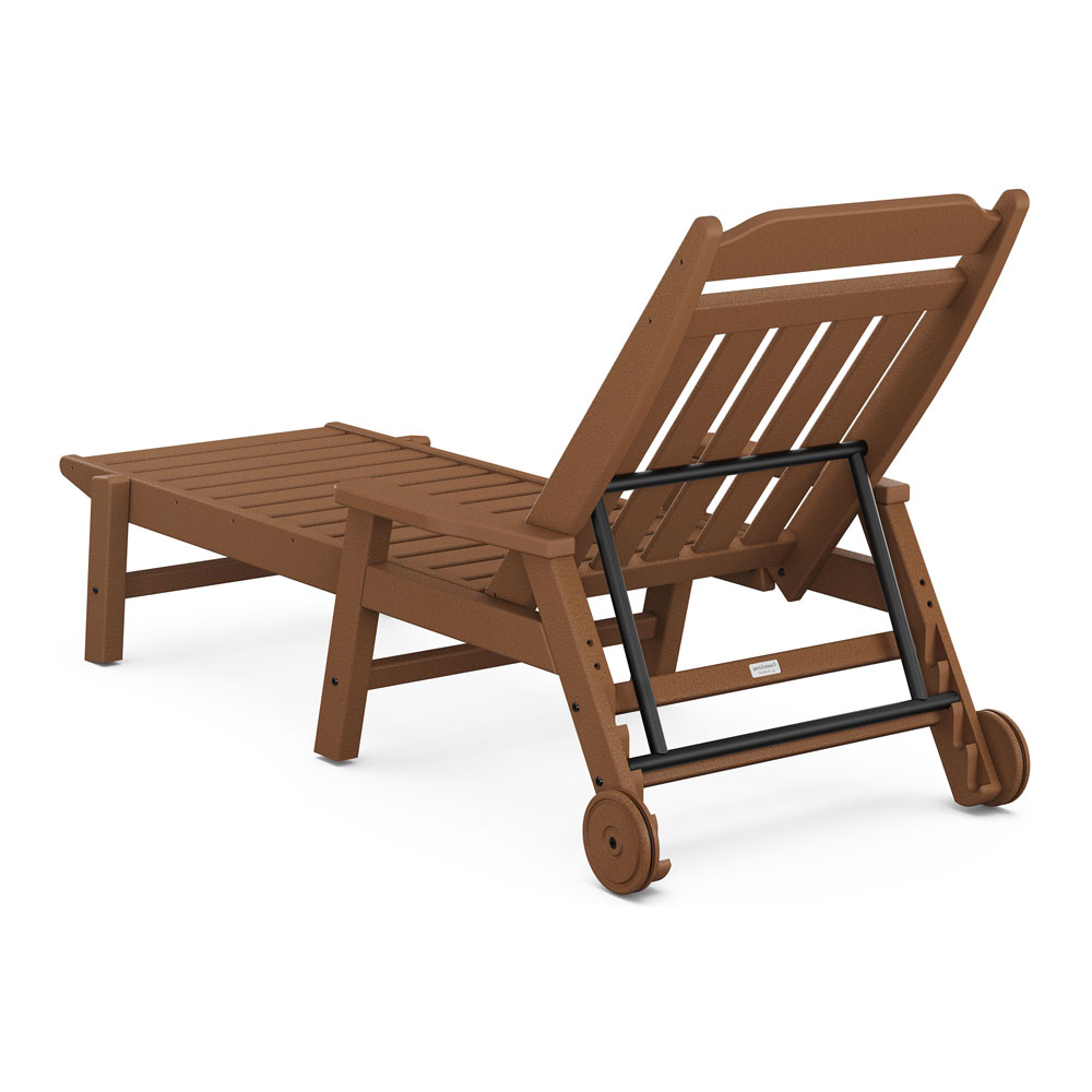 Polywood Country Living 6Piece Chaise Set with Arms and Wheels