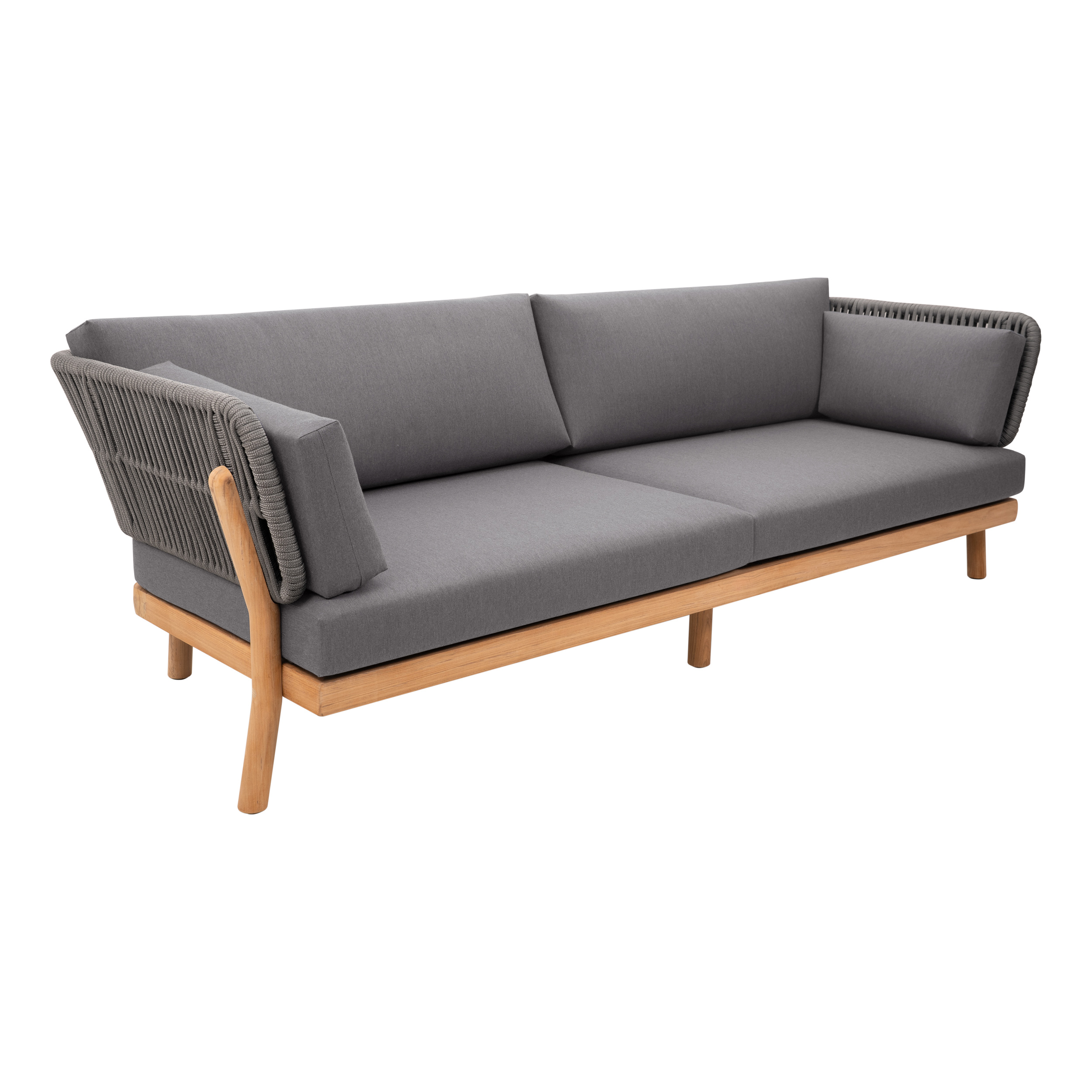 POVL Outdoor Supra 3-Piece Swivel Rocker and Sofa Outdoor Lounging Set ...