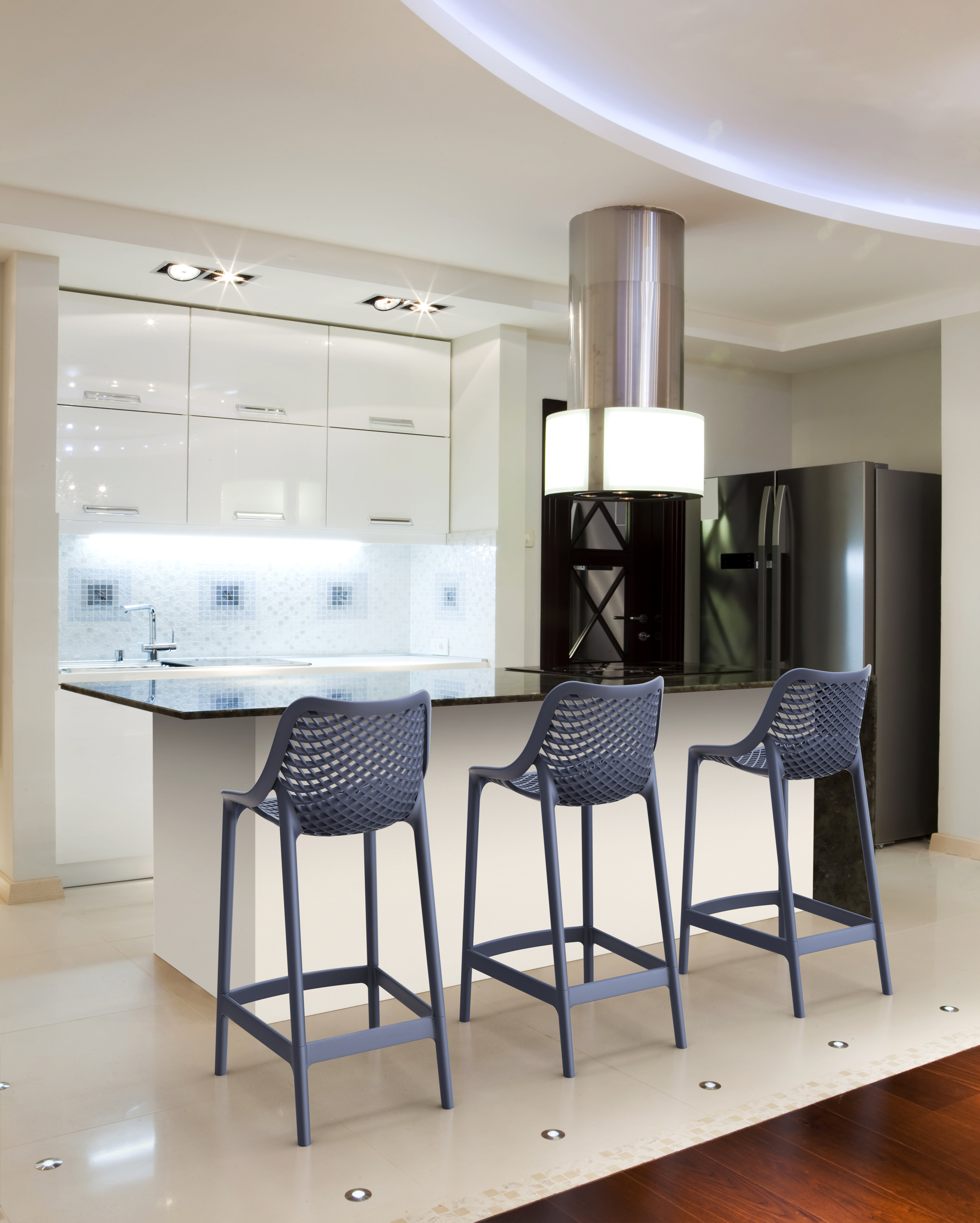 Compamia Air Resin Counter Side Chair Set of 2 AuthenTEAK