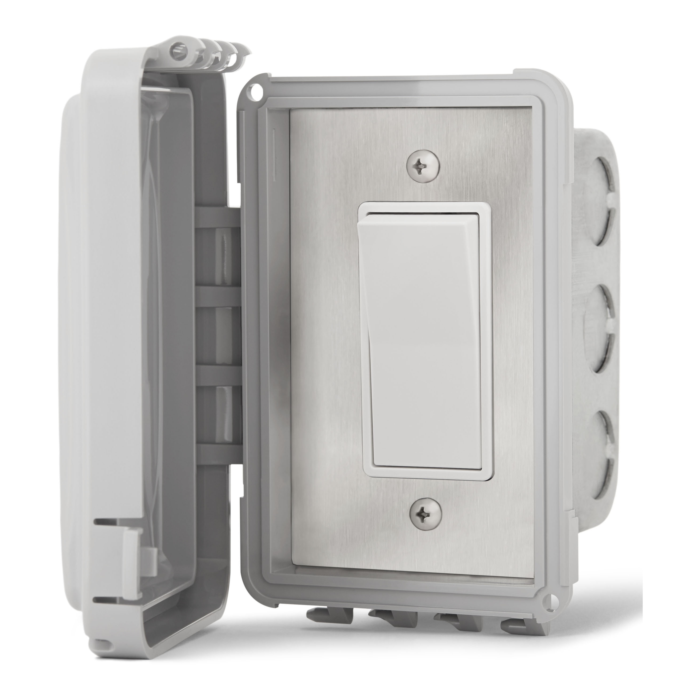 Infratech Single On/Off Switch with Flush Mount & Gang Box | AuthenTEAK