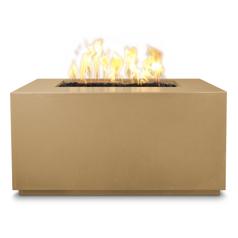 The Outdoor Plus Pismo 60" GFR Concrete Fire Pit Hidden Tank AuthenTEAK