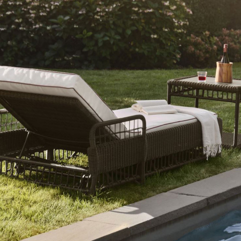 Woodard San Michele Woven Chaise Lounge | AuthenTEAK