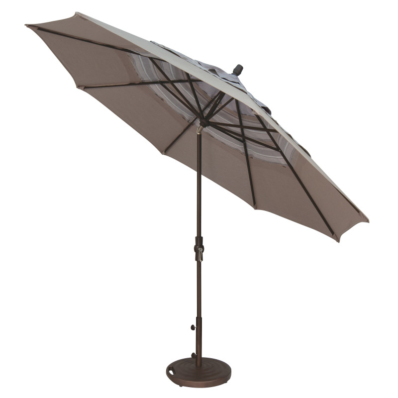 Treasure Garden Collar Tilt 11' Octagonal Aluminum Market Patio