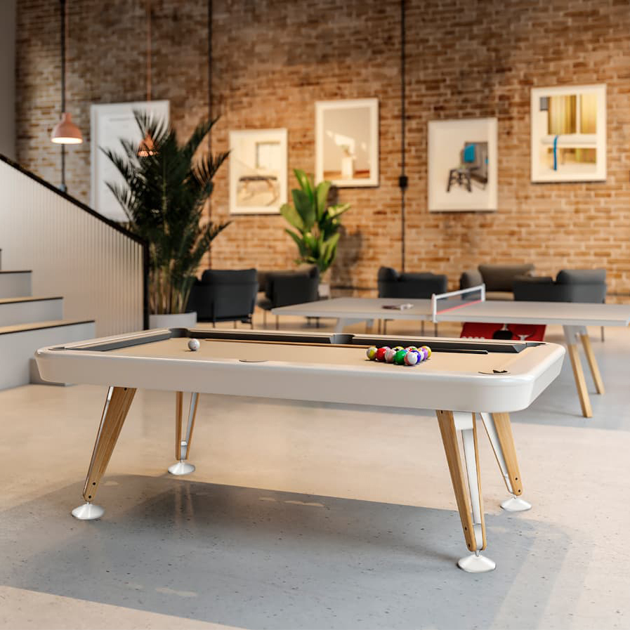 RS Barcelona Diagonal 8' Indoor Billiard Table | AuthenTEAK