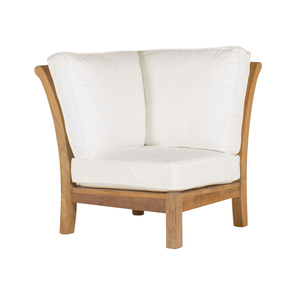 Kingsley Bate Chelsea Corner Outdoor Sectional Unit AuthenTEAK