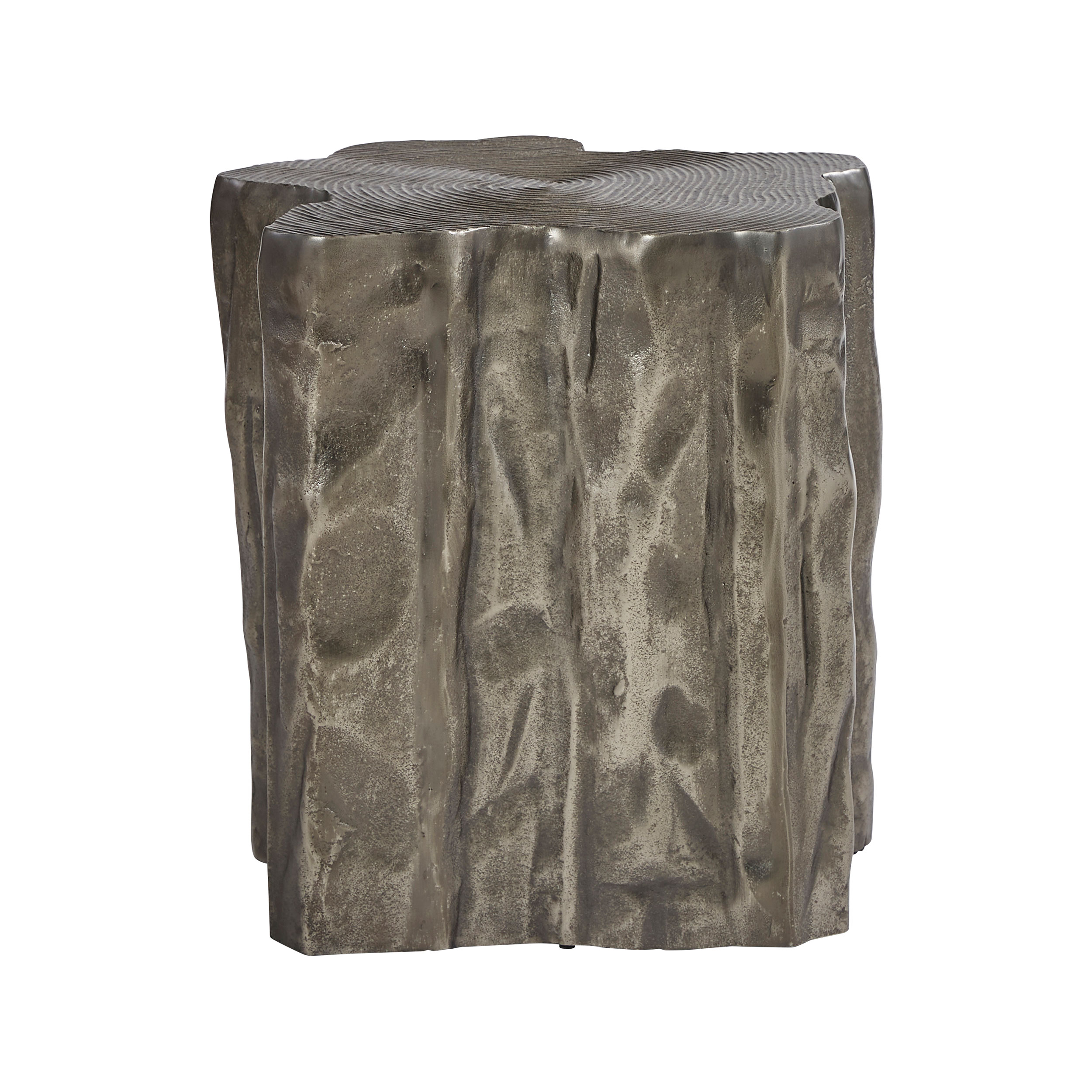 Bernhardt Exteriors Elba 17" Cast Aluminum Accent Table AuthenTEAK