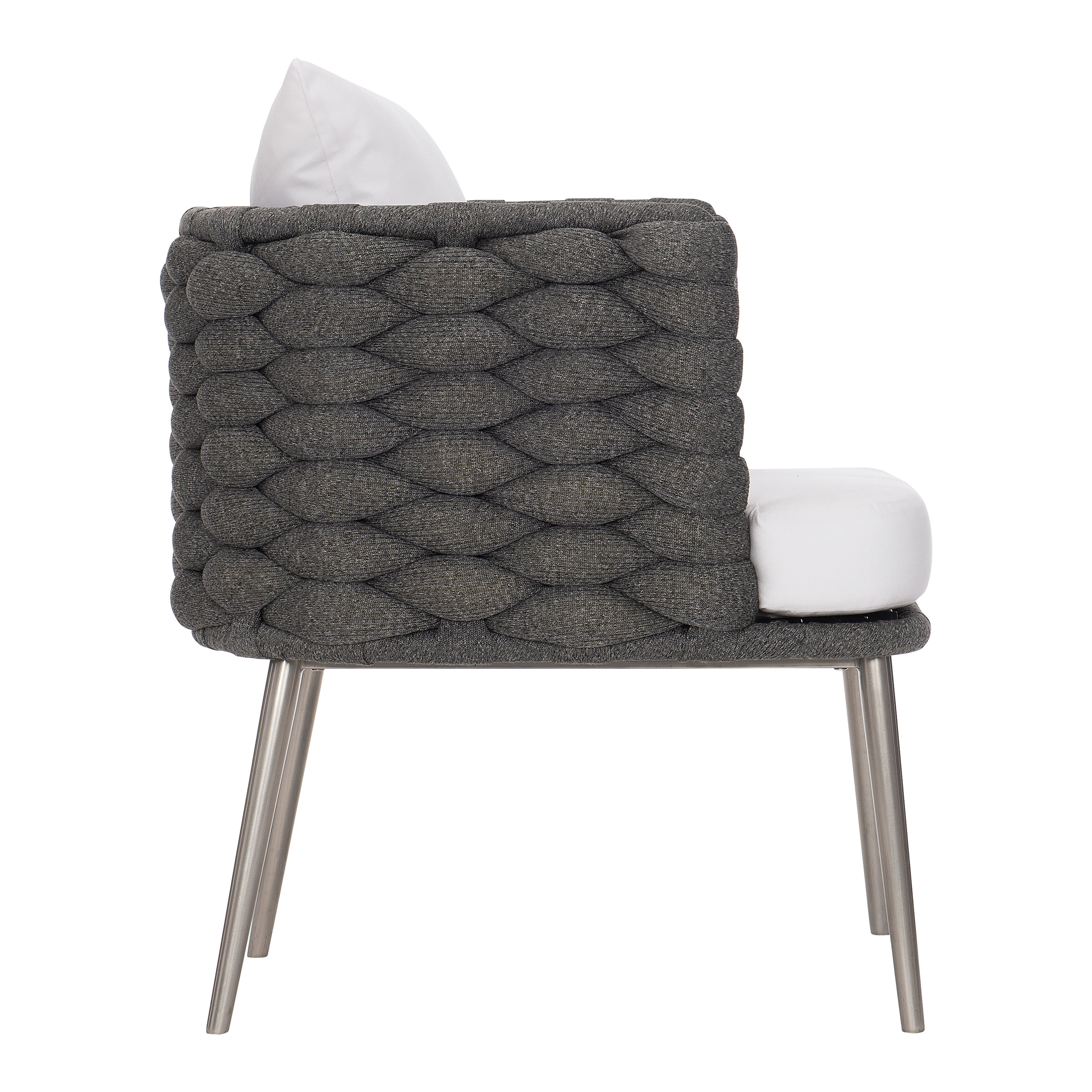 Bernhardt Exteriors Santa Cruz Woven Dining Armchair | AuthenTEAK