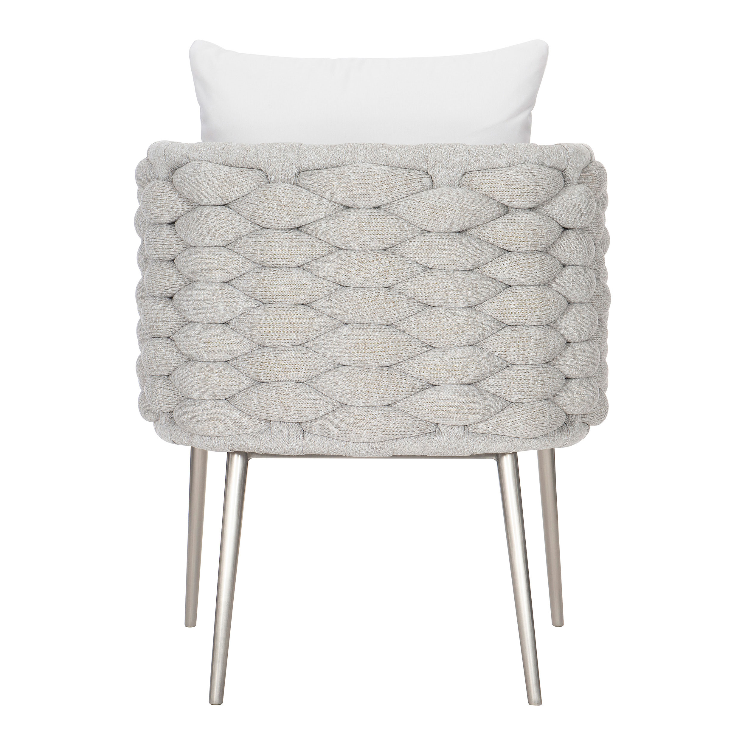 Bernhardt Exteriors Santa Cruz Woven Dining Armchair | AuthenTEAK