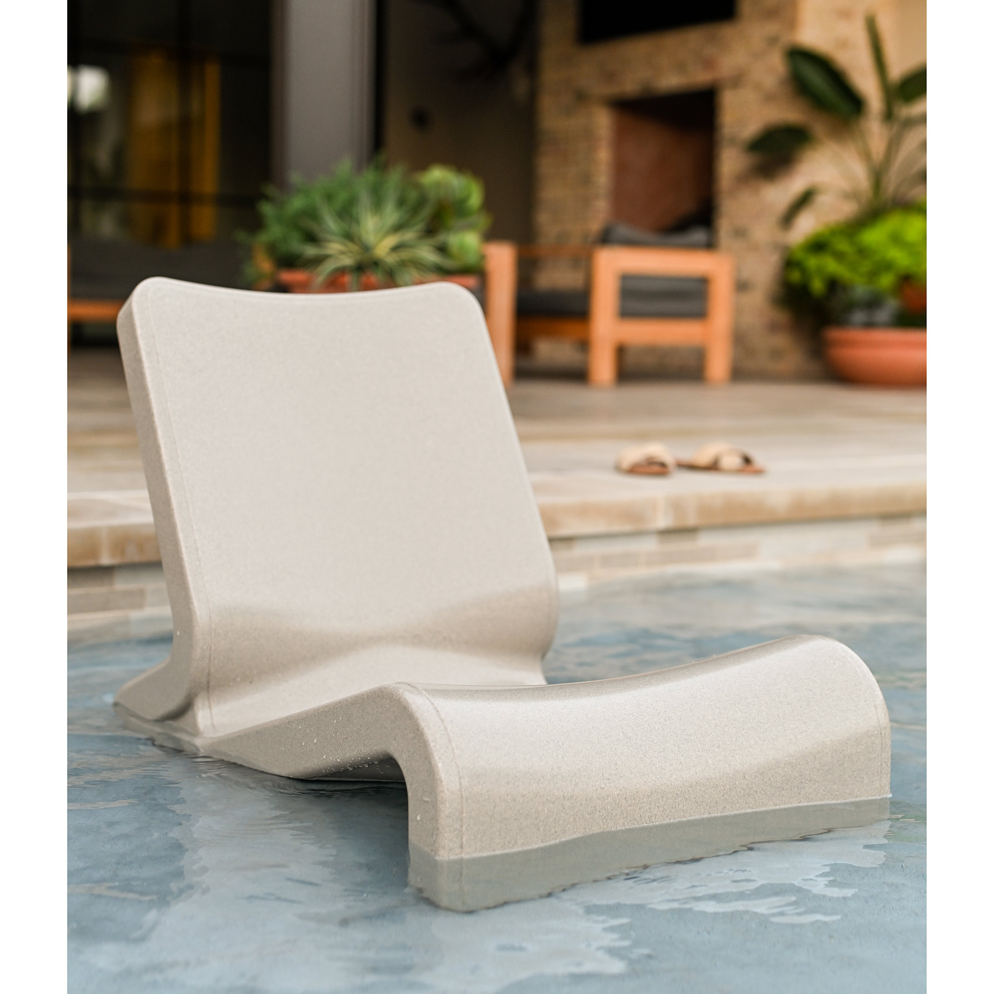 Pool Floats Swimways Sonoma Chaise Lounge White SwimWays Terra Sol