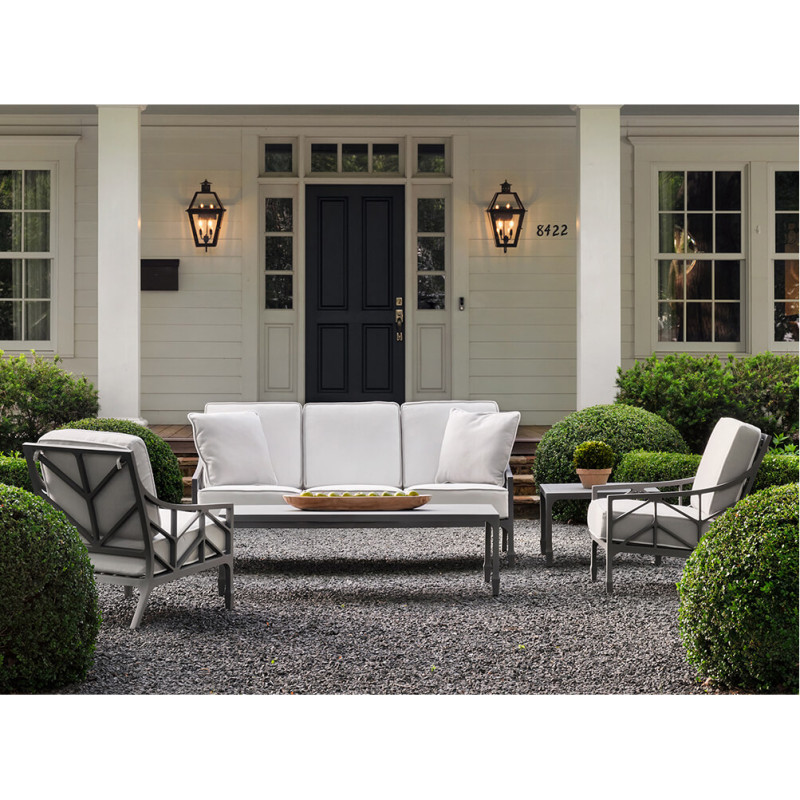 Woodard Alberti 58" Aluminum Rectangular Coffee Table AuthenTEAK