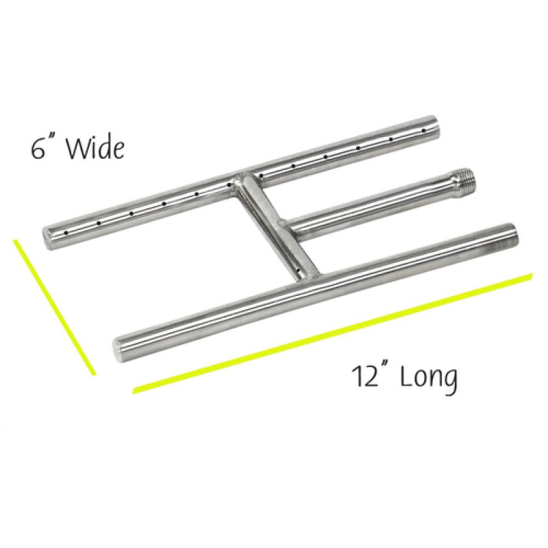 American Fire Glass 12" Fire Pit HBurner AuthenTEAK