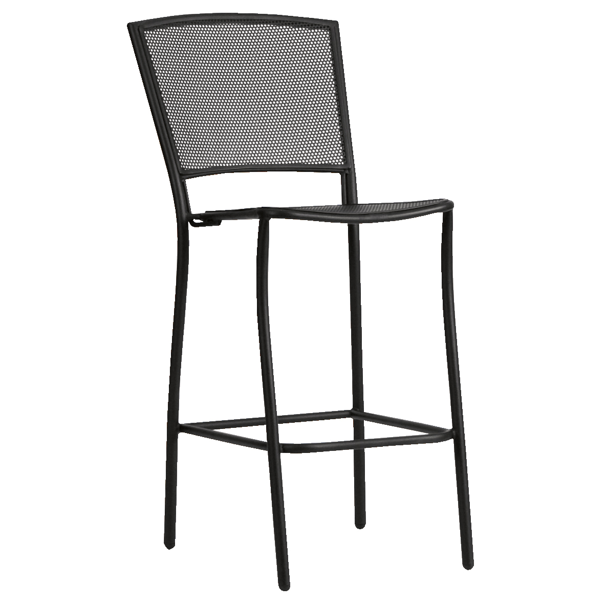 Woodard Cafe Series Albion Iron Bar Chair AuthenTEAK