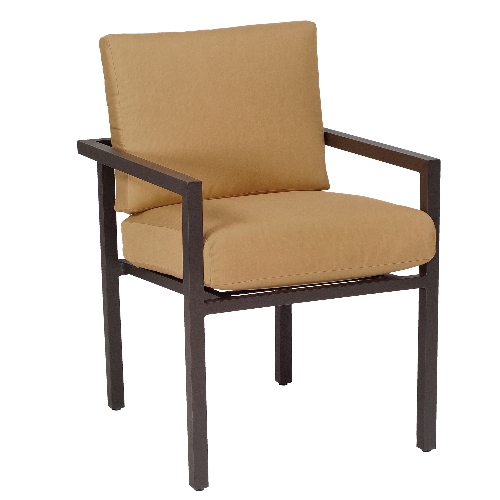 Woodard Salona Stacking Aluminum Dining Armchair AuthenTEAK
