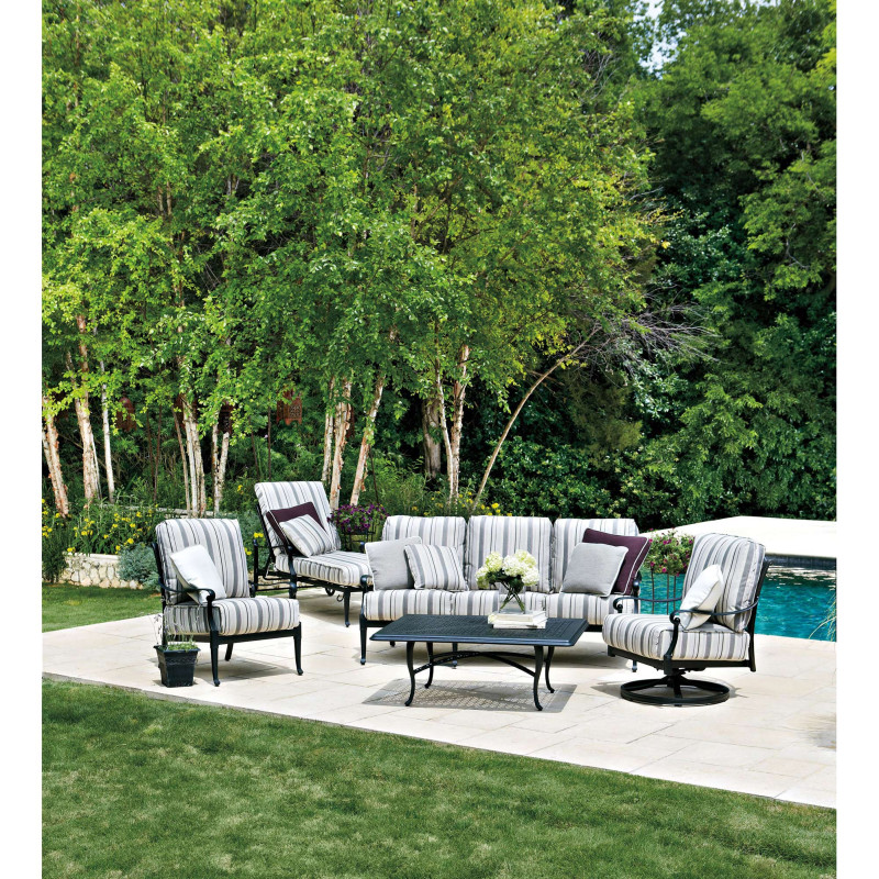 Woodard Wiltshire Aluminum Lounge Chair AuthenTEAK