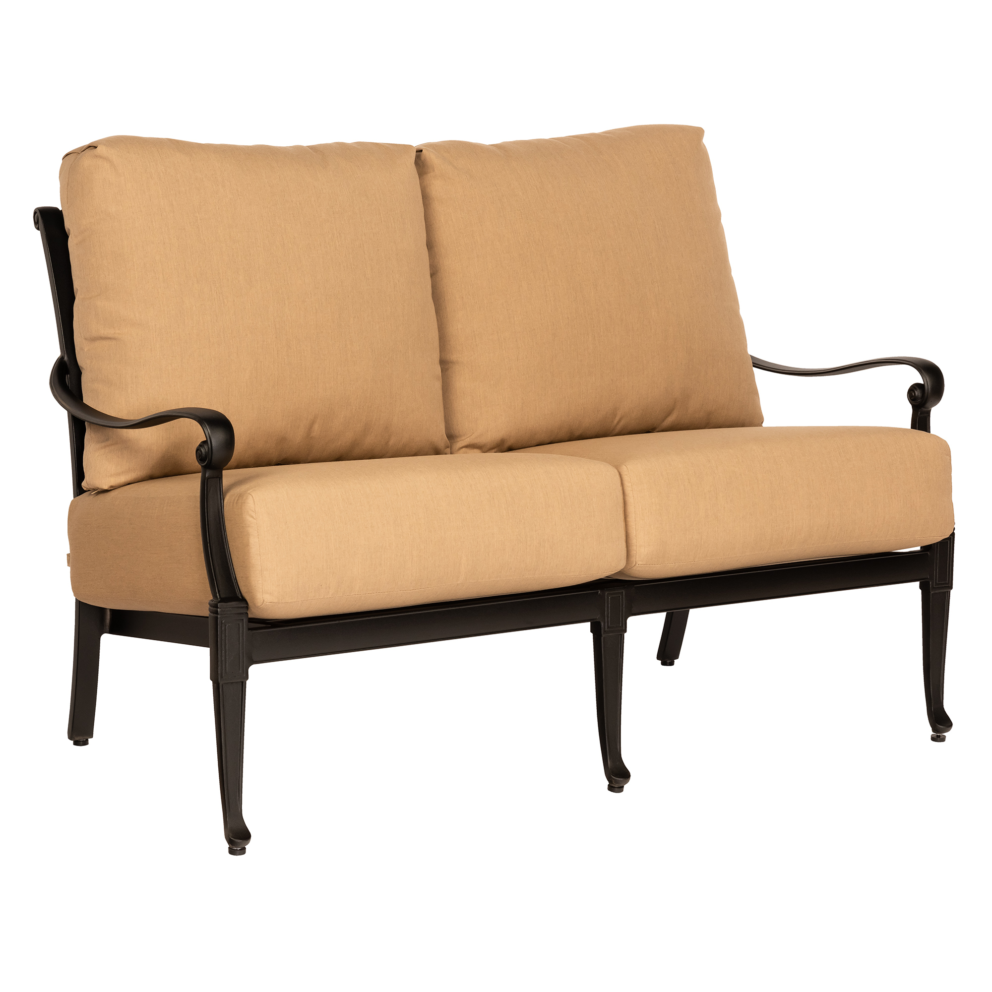 Woodard Wiltshire Aluminum Love Seat AuthenTEAK