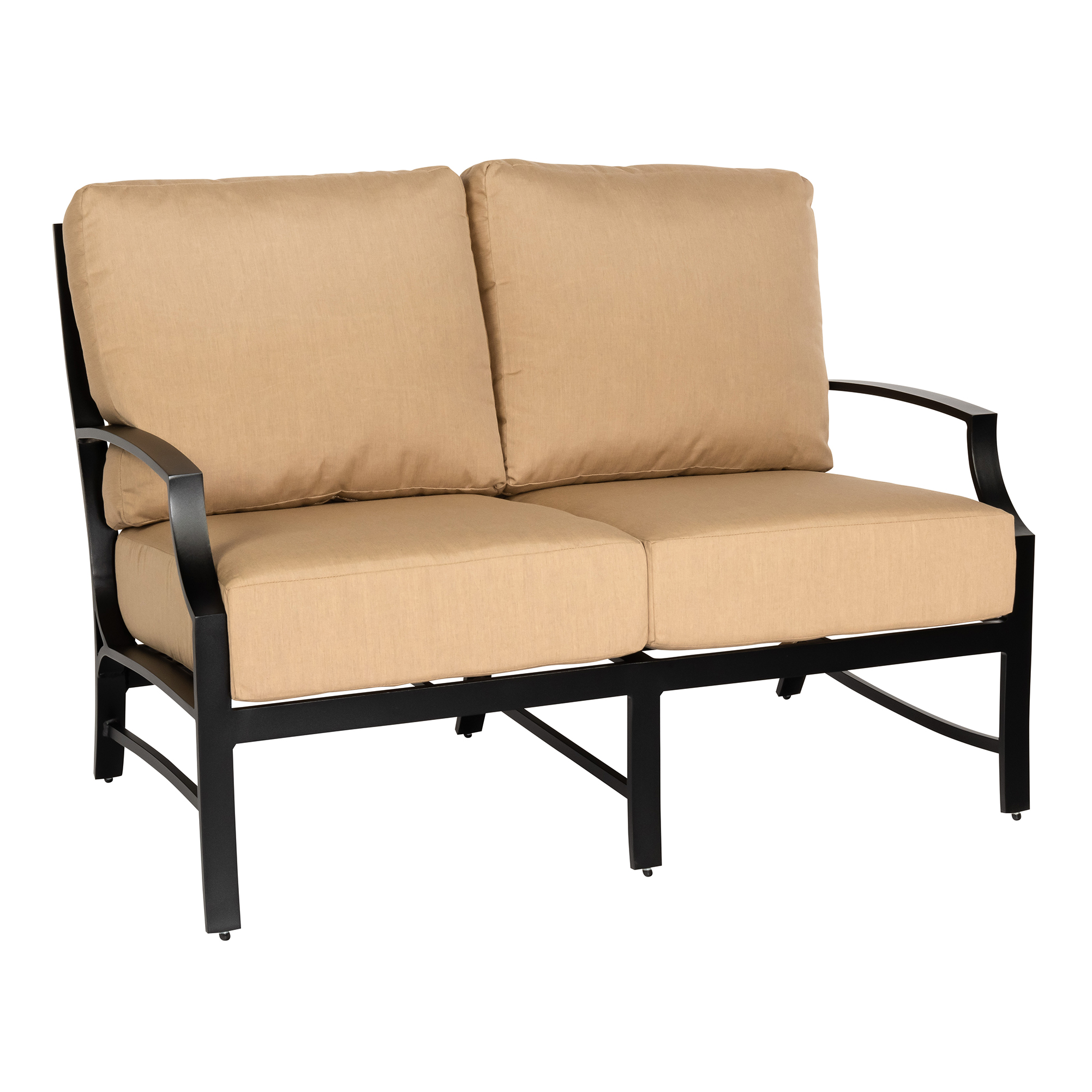 Woodard Seal Cove Aluminum Love Seat AuthenTEAK