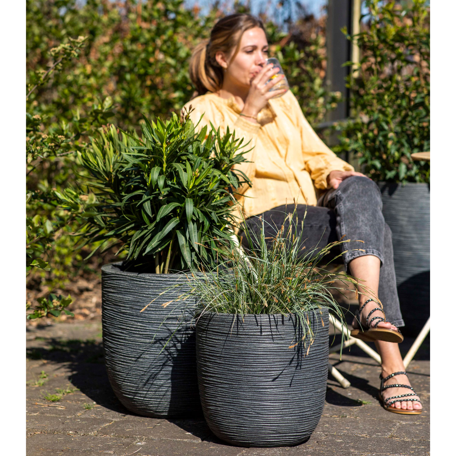 鉢・プランター invisible lnk BOWL CROSS BONE LARGE 鉢・プランター