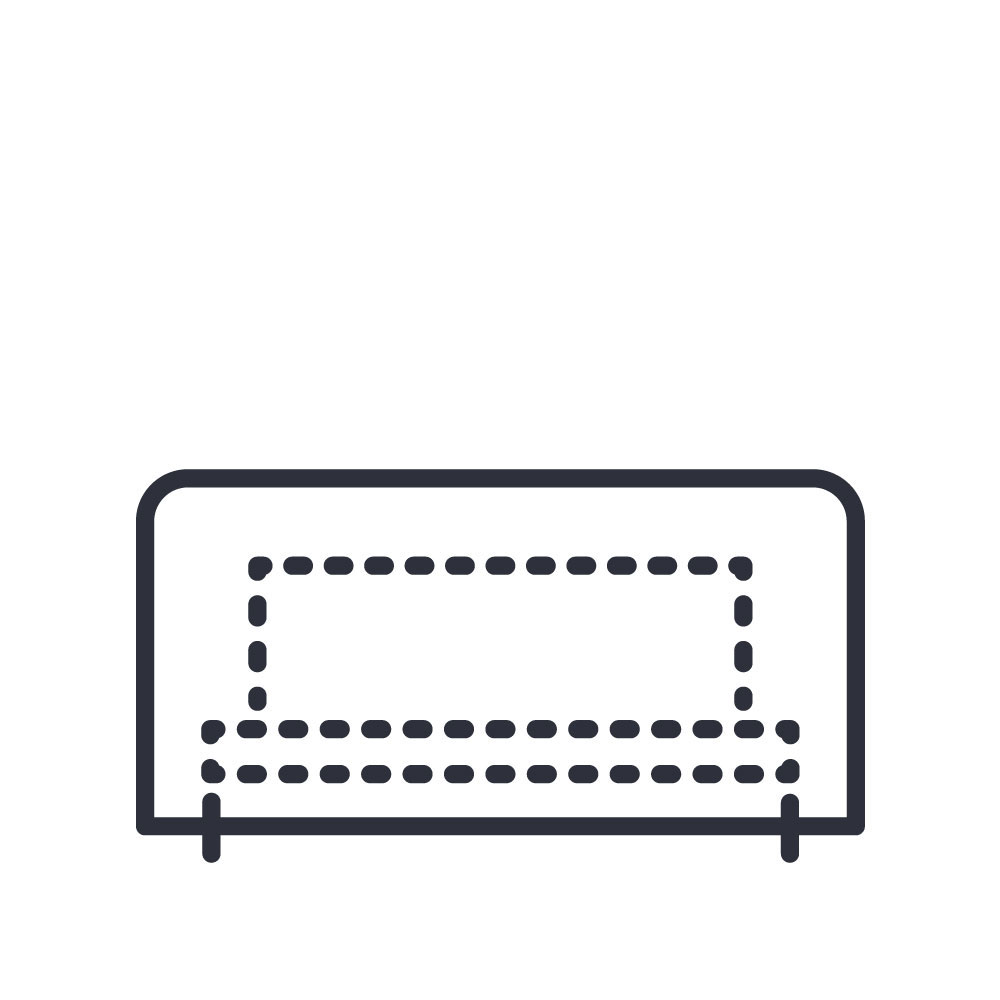 Kingsley Bate Tortola Woven Sectional Armless Settee Protective Cover