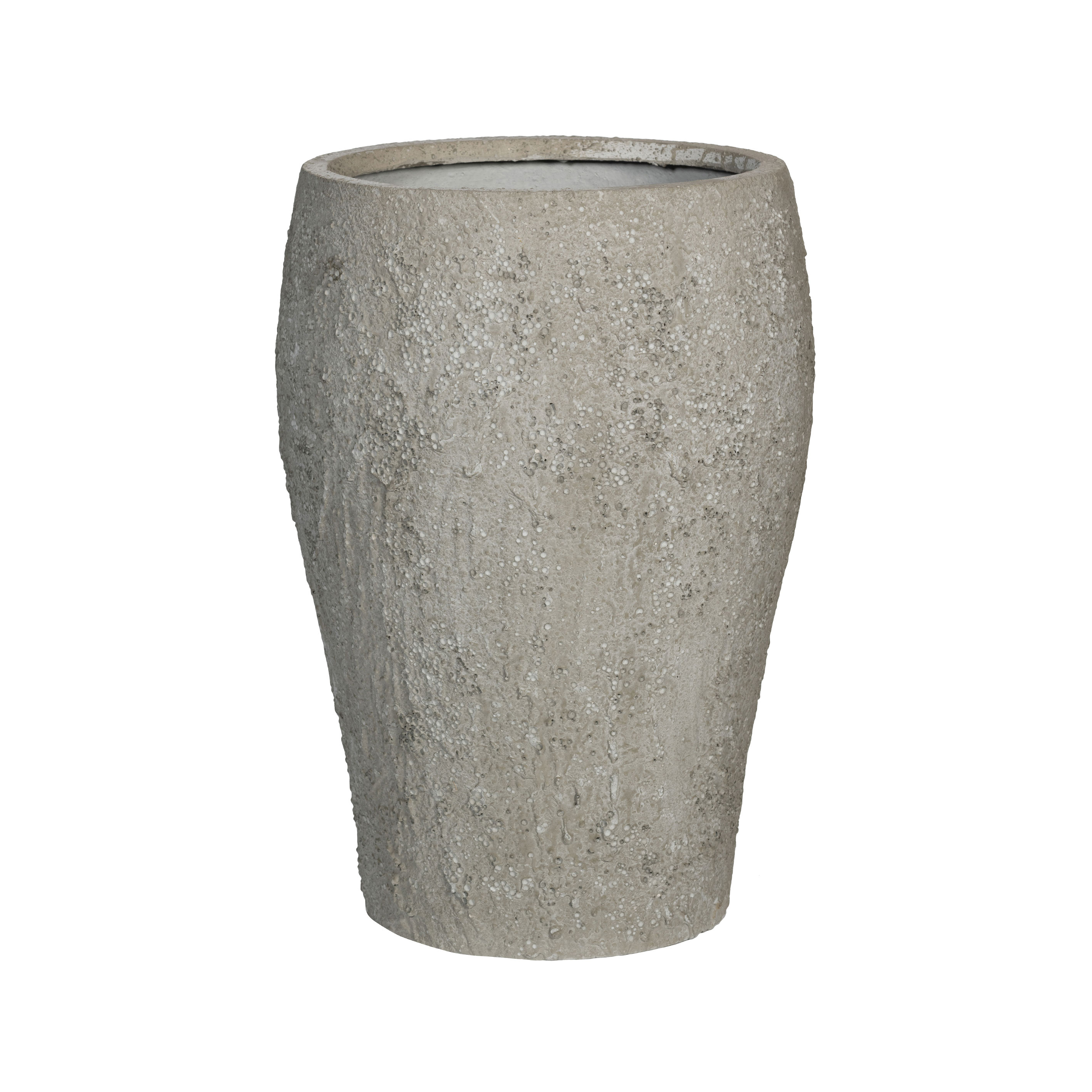 Pottery Pots Oyster Claire 16" Round Fiberstone Planter Pot AuthenTEAK