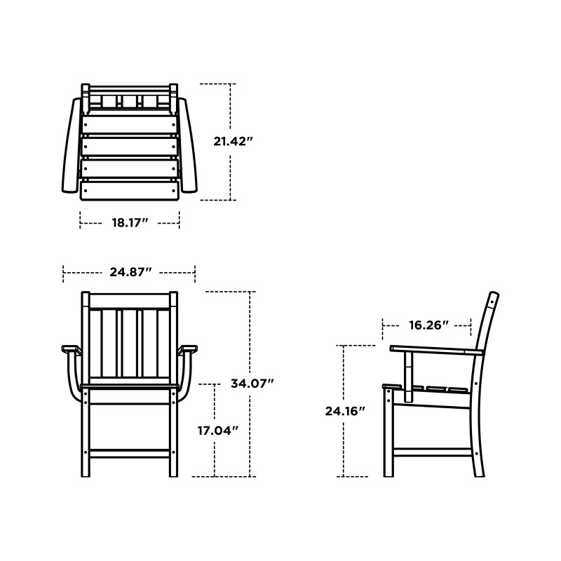 Polywood Oxford Dining Armchair AuthenTEAK