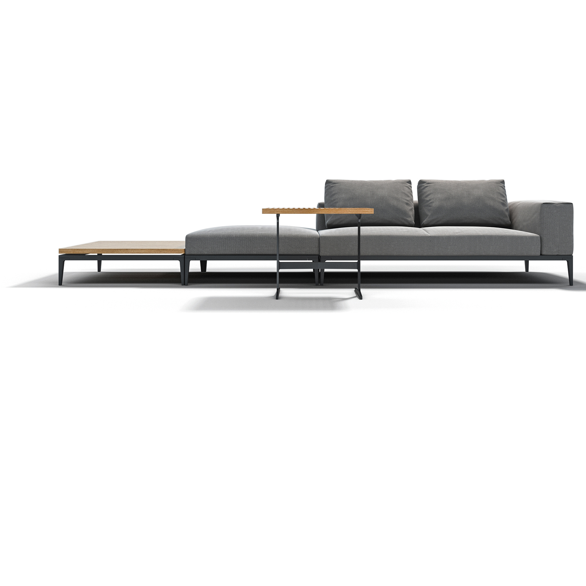 Gloster Grid Left/Right End Unit Replacement Cushion Set AuthenTEAK