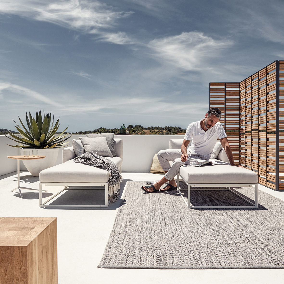 Gloster Maya Large Rectangular Scatter Cushion AuthenTEAK