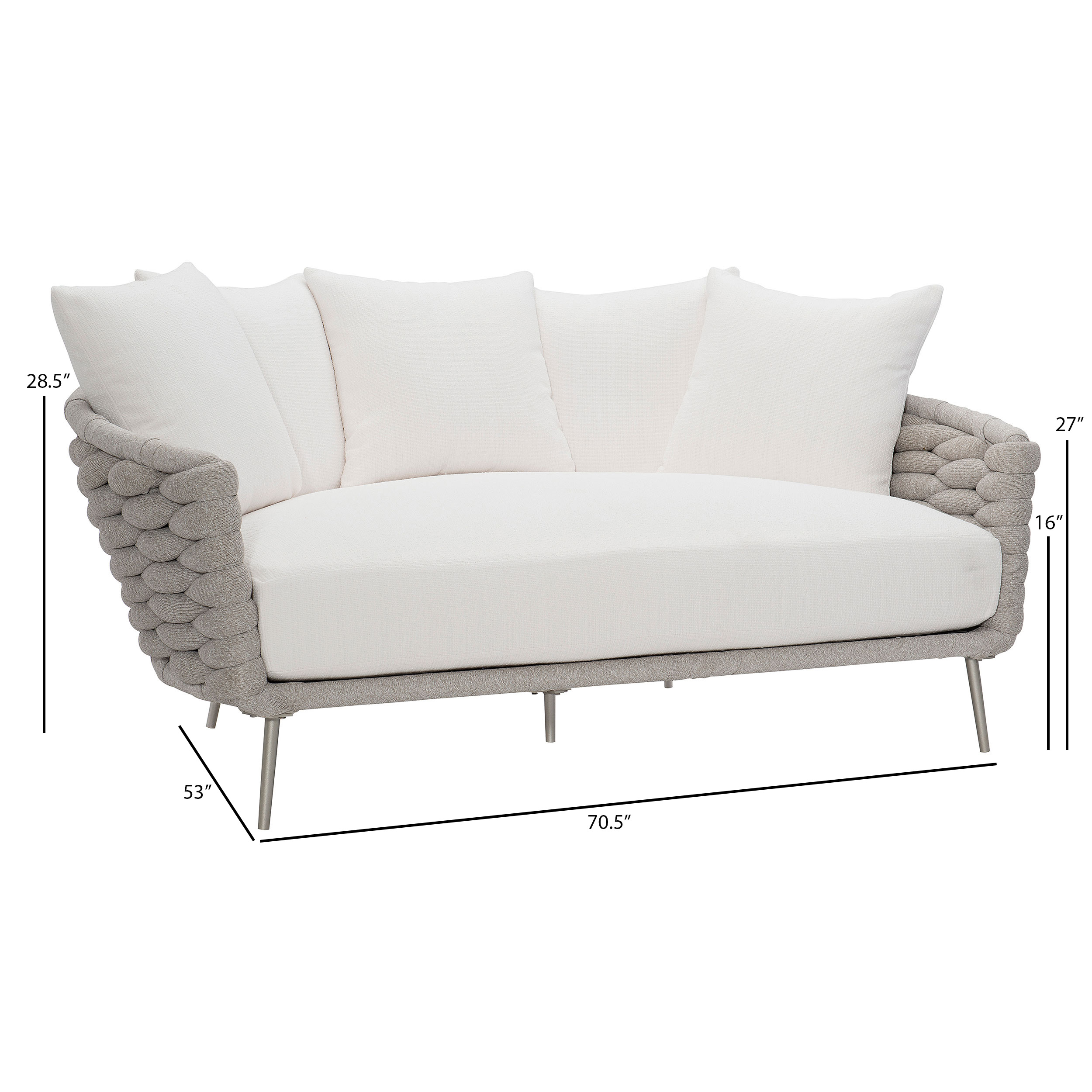 Bernhardt Exteriors Wailea Woven Outdoor Daybed | AuthenTEAK