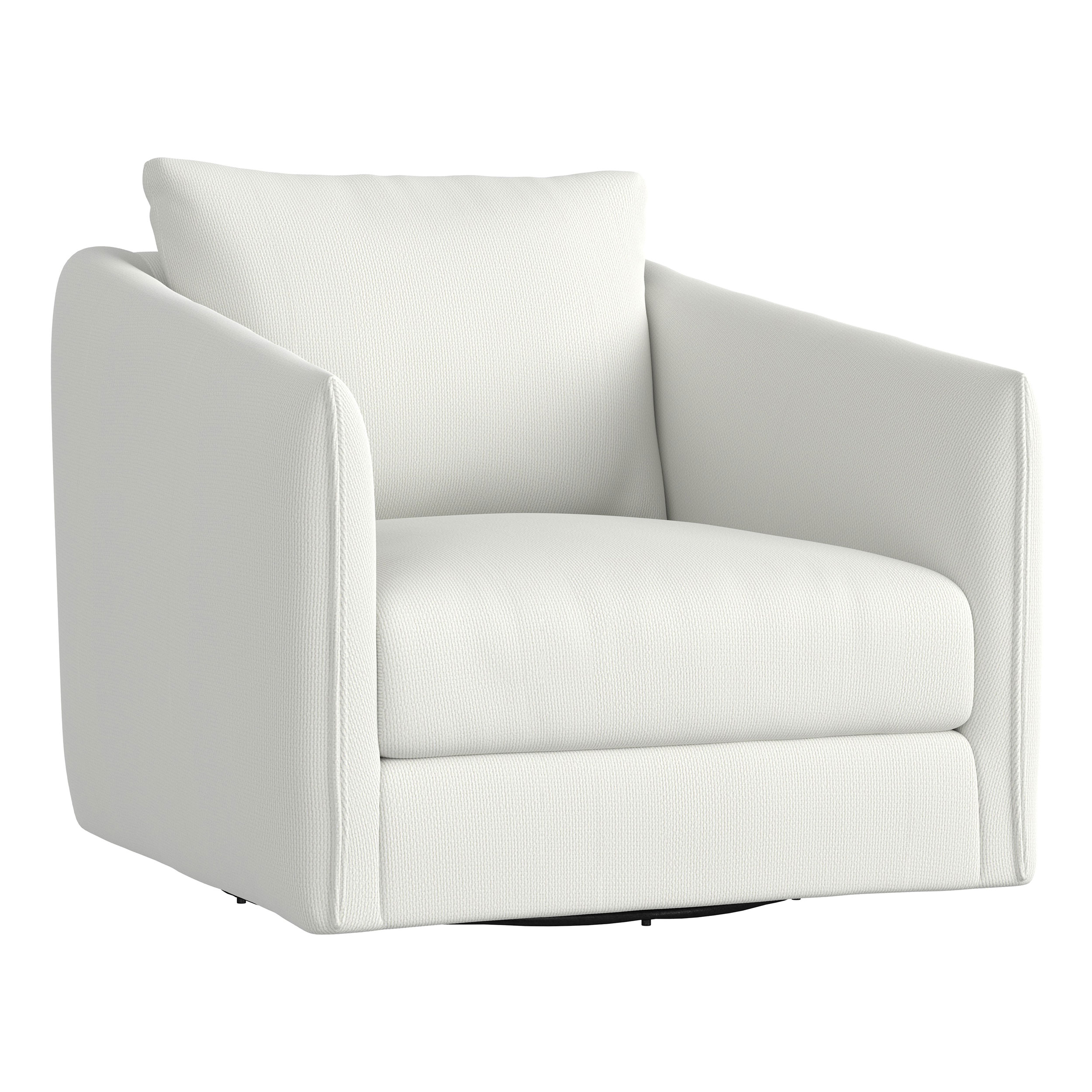 Bernhardt Solana White/Cream Outdoor Swivel Chair | Ornate Home